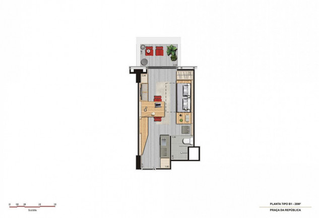 Imagem Studio com 1 Quarto à Venda, 31 m² em Centro - São Paulo