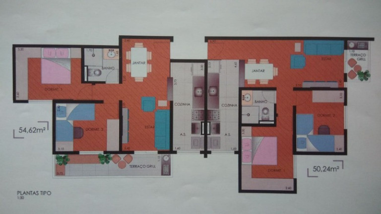 Imagem Apartamento com 2 Quartos à Venda, 50 m² em Vila Pires - Santo André Imagem Apartamento com 2 Quartos à Venda, 50 m² em Vila Pires - Santo André