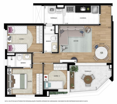 Imagem Apartamento com 2 Quartos à Venda, 128 m² em Conceição - São Paulo