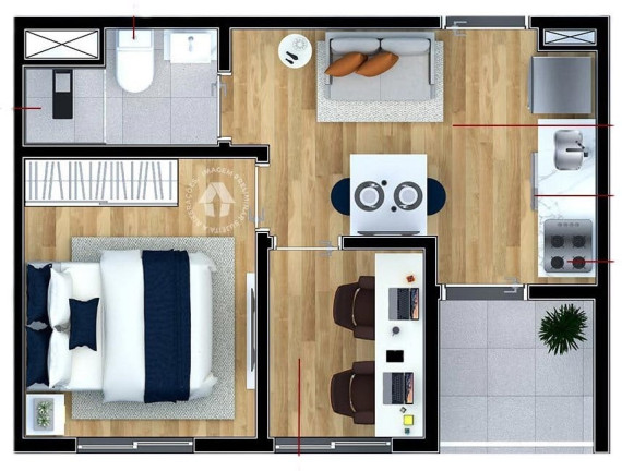 Imagem Apartamento com 1 Quarto à Venda, 28 m² em Penha De França - São Paulo