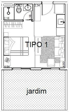 Imagem Imóvel com 1 Quarto à Venda, 24 m² em Pinheiros - São Paulo