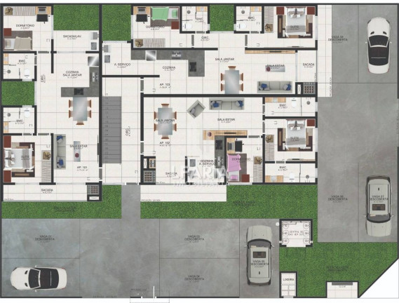 Imagem Apartamento com 2 Quartos à Venda, 69 m² em Volta Ao Mundo - Itapoá
