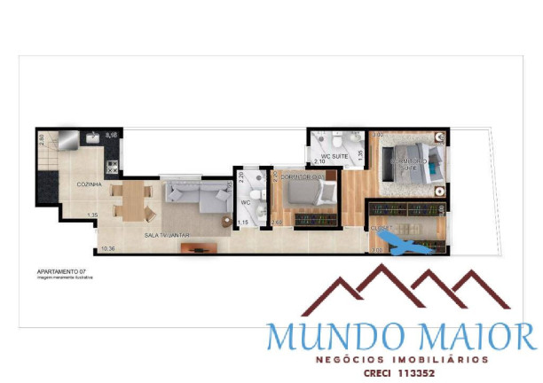 Imagem Cobertura com 3 Quartos à Venda, 126 m² em Jardim - Santo André Imagem Cobertura com 3 Quartos à Venda, 126 m² em Jardim - Santo André
