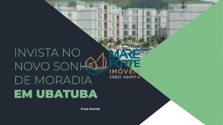 Apartamento com 1 Quarto à Venda, 34 m² em Praia Grande - Ubatuba