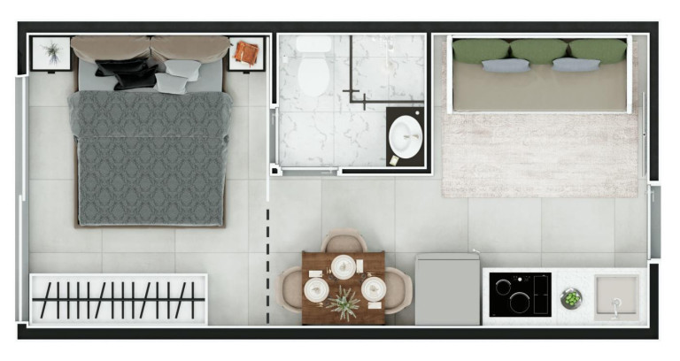 Imagem Apartamento com 1 Quarto à Venda, 24 m² em Vila Mazzei - São Paulo