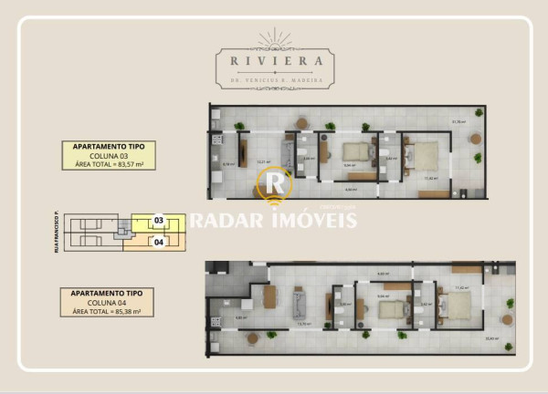 Imagem Apartamento com 2 Quartos à Venda, 83 m² em Vila Nova - Cabo Frio