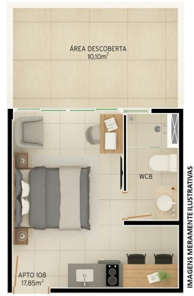 Imagem Apartamento com 1 Quarto à Venda, 24 m² em Intermares - Cabedelo Imagem Apartamento com 1 Quarto à Venda, 24 m² em Intermares - Cabedelo