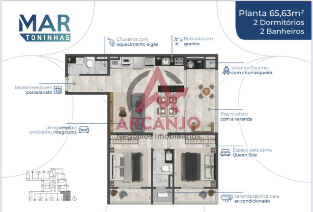 Imagem Apartamento com 2 Quartos à Venda, 76 m² em Toninhas - Ubatuba Imagem Apartamento com 2 Quartos à Venda, 76 m² em Toninhas - Ubatuba