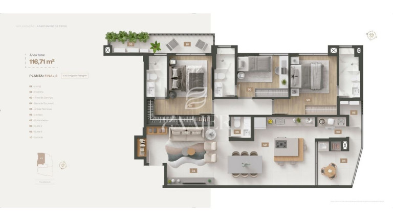 Imagem Apartamento com 3 Quartos à Venda, 116 m² em Saguaçu - Joinville Imagem Apartamento com 3 Quartos à Venda, 116 m² em Saguaçu - Joinville