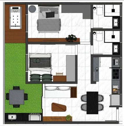 Imagem Apartamento com 2 Quartos à Venda, 55 m² em Bessa - João Pessoa