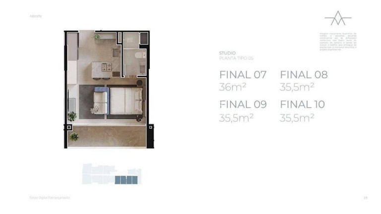Imagem Apartamento com 1 Quarto à Venda, 31 m² em Praia Brava - Itajaí