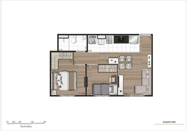 Imagem Apartamento com 2 Quartos à Venda, 40 m² em Pirituba - São Paulo