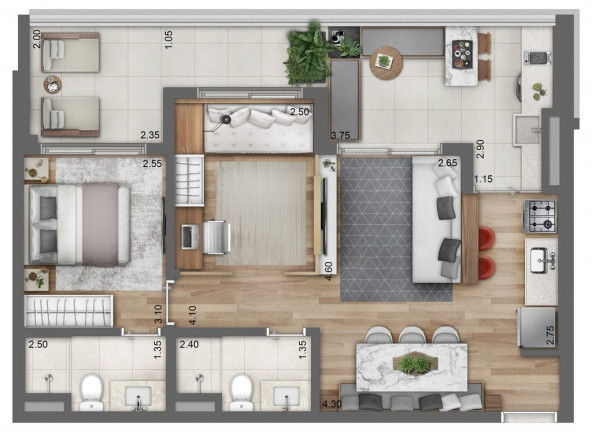 Imagem Imóvel com 2 Quartos à Venda, 70 m² em Perdizes - São Paulo Imagem Imóvel com 2 Quartos à Venda, 70 m² em Perdizes - São Paulo