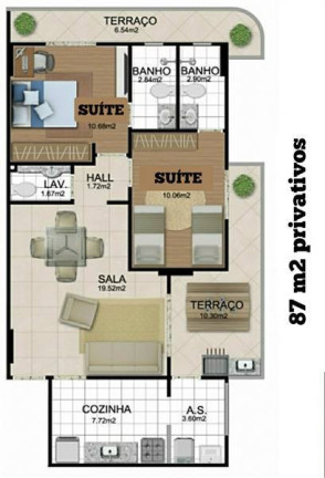 Imagem Apartamento com 2 Quartos à Venda, 87 m² em Canto Do Forte - Praia Grande Imagem Apartamento com 2 Quartos à Venda, 87 m² em Canto Do Forte - Praia Grande