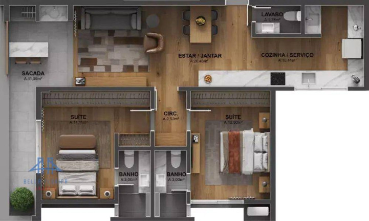 Apartamento com 2 Quartos à Venda, 91 m² em Canasvieiras - Florianópolis