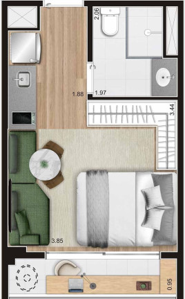 Imagem Apartamento à Venda, 24 m² em Pinheiros - São Paulo Imagem Apartamento à Venda, 24 m² em Pinheiros - São Paulo