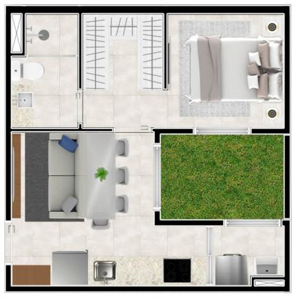 Imagem Apartamento com 1 Quarto à Venda, 30 m² em Vila Sônia - São Paulo
