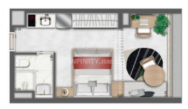 Imagem Apartamento com 1 Quarto à Venda, 27 m² em Jardins - São Paulo