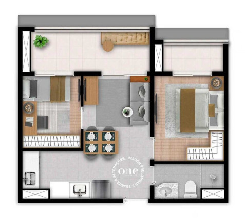 Imagem Apartamento com 2 Quartos à Venda, 41 m² em Brooklin Paulista - São Paulo