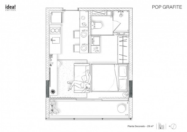 Imagem Studio com 1 Quarto à Venda, 27 m² em Vila Madalena - São Paulo