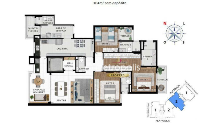 Imagem Apartamento com 3 Quartos à Venda, 154 m² em Vila Assunção - Santo André