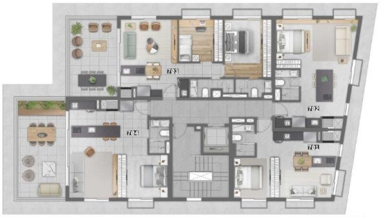 Imagem Apartamento com 1 Quarto à Venda, 77 m² em Boa Vista - Porto Alegre Imagem Apartamento com 1 Quarto à Venda, 77 m² em Boa Vista - Porto Alegre