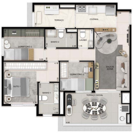 Imagem Apartamento com 3 Quartos à Venda, 79 m² em Vila Cruzeiro - São Paulo