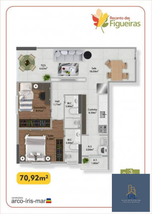 Imagem Apartamento com 2 Quartos à Venda, 65 m² em Guilhermina - Praia Grande