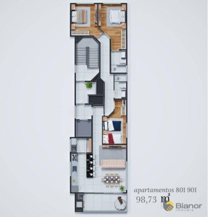 Imagem Apartamento com 3 Quartos à Venda, 98 m² em Centro - Balneário Piçarras Imagem Apartamento com 3 Quartos à Venda, 98 m² em Centro - Balneário Piçarras