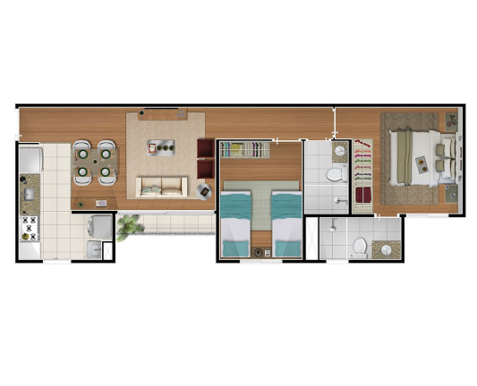 Imagem Imóvel com 2 Quartos à Venda, 56 m² em Jardim São Vicente - Campinas Imagem Imóvel com 2 Quartos à Venda, 56 m² em Jardim São Vicente - Campinas