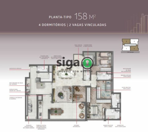 Imagem Apartamento com 4 Quartos à Venda, 158 m² em Vila Clementino - São Paulo Imagem Apartamento com 4 Quartos à Venda, 158 m² em Vila Clementino - São Paulo