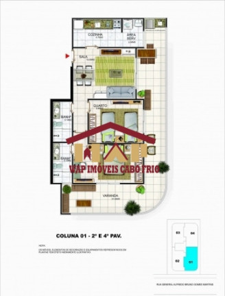 Imagem Apartamento com 1 Quarto à Venda, 76 m² em Braga - Cabo Frio Imagem Apartamento com 1 Quarto à Venda, 76 m² em Braga - Cabo Frio