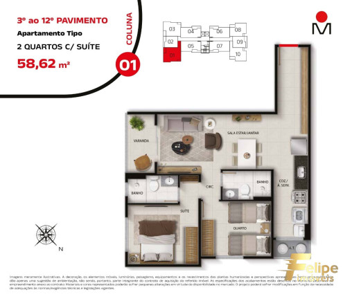 Imagem Imóvel com 1 Quarto à Venda, 35 m² em Praia De Itaparica - Vila Velha