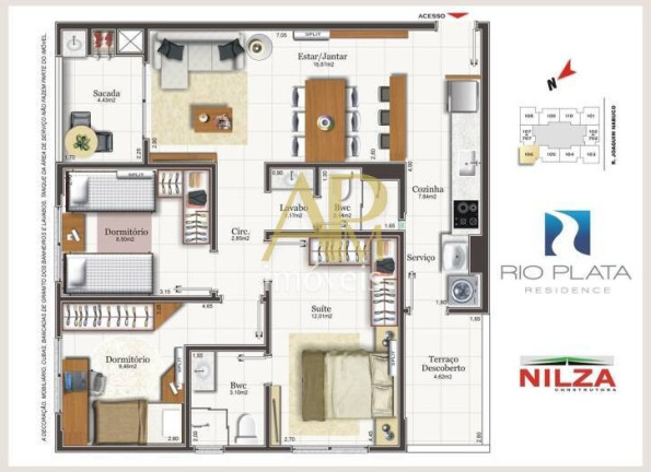 Imagem Apartamento com 3 Quartos à Venda, 85 m² em Capoeiras - Florianópolis