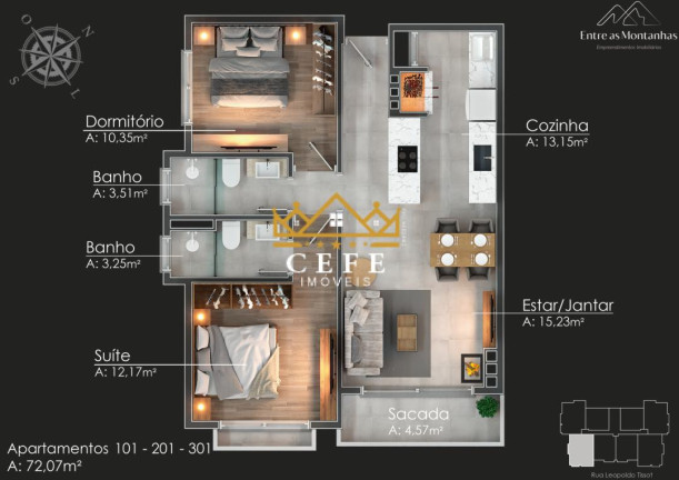 Imagem Imóvel com 1 Quarto à Venda, 72 m² em Várzea Grande - Gramado Imagem Imóvel com 1 Quarto à Venda, 72 m² em Várzea Grande - Gramado