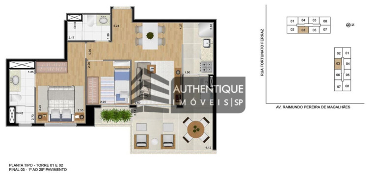 Imagem Apartamento com 2 Quartos à Venda, 62 m² em Vila Anastácio - São Paulo Imagem Apartamento com 2 Quartos à Venda, 62 m² em Vila Anastácio - São Paulo