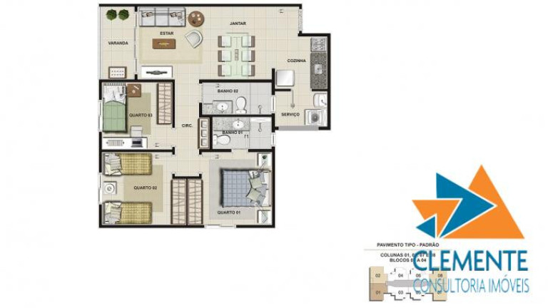 Imagem Apartamento com 3 Quartos à Venda, 69 m² em Planalto - Belo Horizonte Imagem Apartamento com 3 Quartos à Venda, 69 m² em Planalto - Belo Horizonte