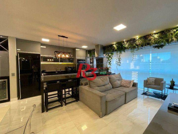 Apartamento com 2 Quartos à Venda, 80 m² em Gonzaga - Santos