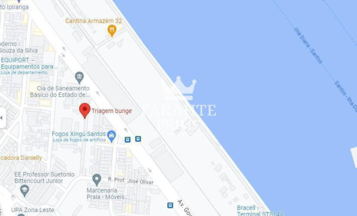 Terreno à Venda, 7.233 m² em Ponta Da Praia - Santos