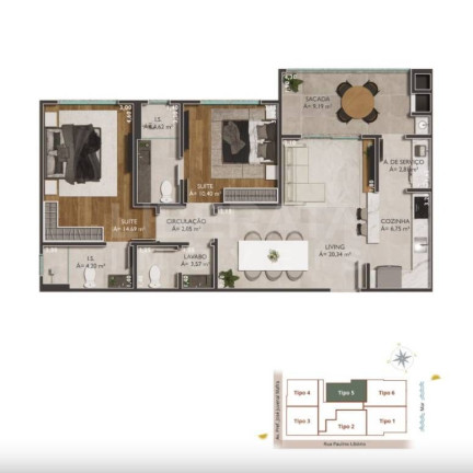 Imagem Apartamento com 2 Quartos à Venda, 89 m² em Gravatá - Navegantes Imagem Apartamento com 2 Quartos à Venda, 89 m² em Gravatá - Navegantes