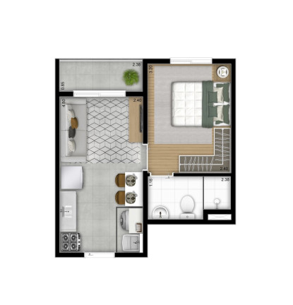 Imagem Imóvel com 2 Quartos à Venda, 36 m² em Mooca - São Paulo