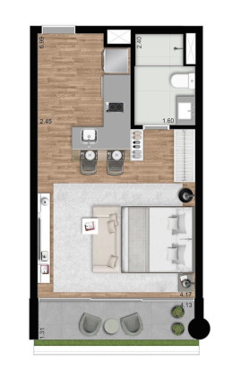 Imagem Apartamento com 1 Quarto à Venda, 57 m² em Pinheiros - São Paulo