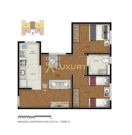 Imagem Imóvel com 2 Quartos à Venda, 50 m² em Perobas - Contagem