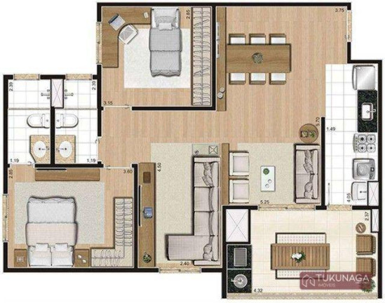 Imagem Apartamento com 2 Quartos à Venda, 80 m² em Vila Guilherme - São Paulo