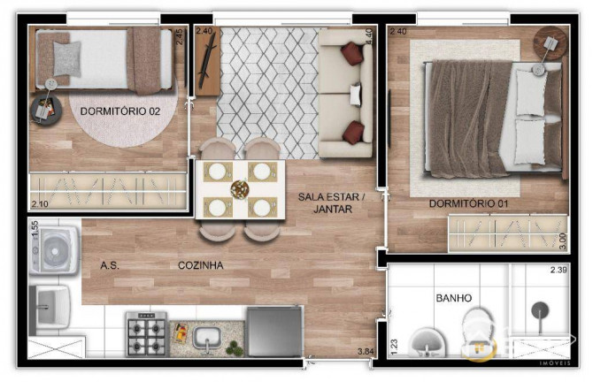 Imagem Apartamento com 2 Quartos à Venda, 33 m² em Vila Matilde - São Paulo