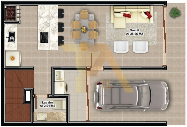 Imagem Imóvel com 2 Quartos à Venda,  em Panorâmico - Garopaba