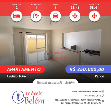 Imagem Apartamento com 2 Quartos à Venda, 58 m² em Tapanã (icoaraci) - Belém
