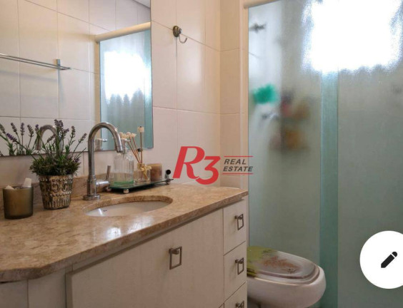 Imagem Apartamento com 3 Quartos para Alugar, 80 m² em Gonzaga - Santos