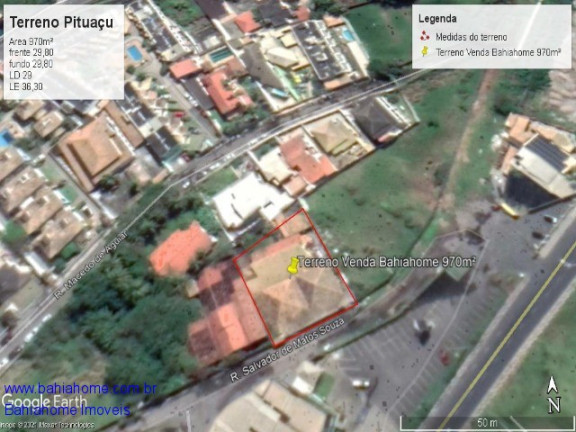 Imagem Terreno à Venda, 972 m² em Pituaçu - Salvador