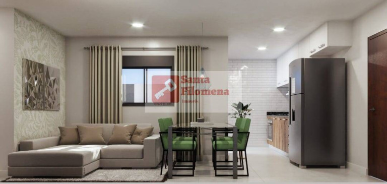 Imagem Apartamento com 2 Quartos à Venda, 45 m² em Santa Maria - Santo André